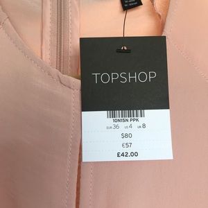 Topshop blush mini dress- never worn!